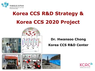 Korea CCS R&D Strategy and National GHG Reduction Goals