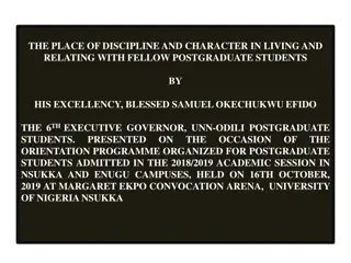 The Role of Discipline and Character in Postgraduate Student Relationships