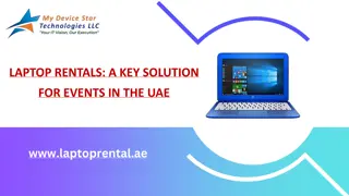 Laptop Rentals: A key Solution for Events in the UAE