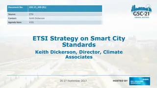 ETSI Strategy on Smart City Standards