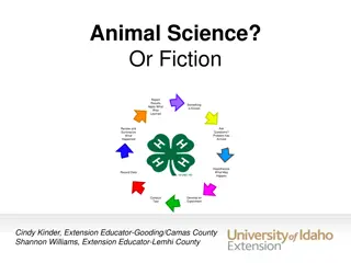 Animal Science or Fiction Report Findings Applying Valuable Lessons
