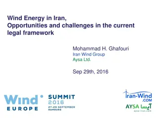 Wind Energy in Iran: Opportunities and Challenges in Legal Framework
