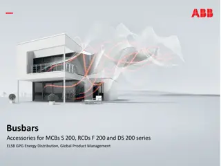 Busbars Accessories for MCBs and RCDs Series Overview