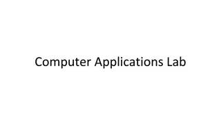 Computer Applications Lab