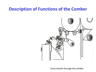 Description of Functions of the Comber