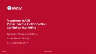 Transforming Public-Private Collaboration in Sanitation Marketing