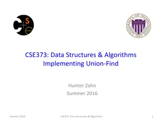 Implementing Union-Find Data Structure