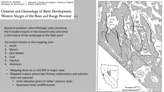 Lithologic Units in Modern Basins & Landscape History