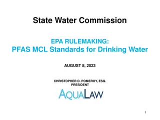 State Water Commission: PFAS MCL Standards for Drinking Water