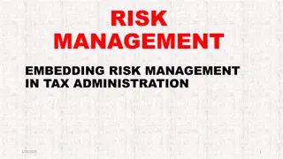 Embedding Risk Management in Tax Administration