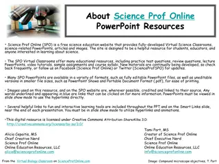 About Science Prof Online  PowerPoint Resources