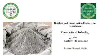 Cement Hydration and Setting Process
