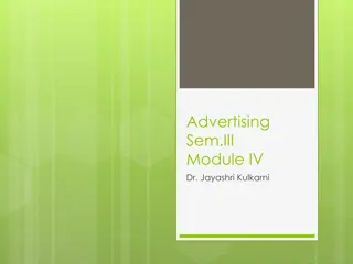 Brand Building and Special Purpose Advertising