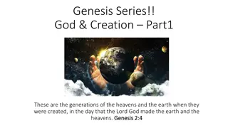 Genesis Series: God & Creation Part 1 - Elohim's Masterpiece