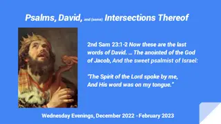 Psalms and David: Intersections and Insights