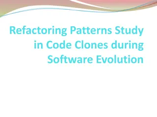 Code Clone Refactoring Study: Enhancing Software Evolution