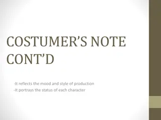 Role of Design Elements in Stage Productions