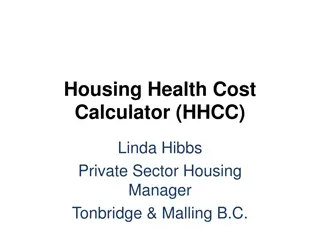 Housing Health Cost Calculator - Saving Measures for NHS and Society