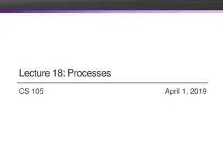 Lecture 18: Processes