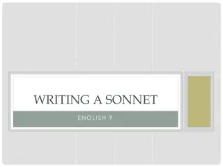 Writing a Sonnet: Understanding Iambic Pentameter