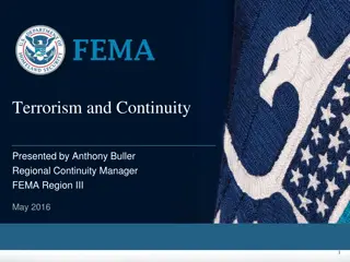 Terrorism and Continuity Implications