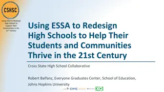 Redesigning High Schools to Support Communities in the 21st Century