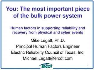 Human Factors in Supporting System Reliability and Recovery