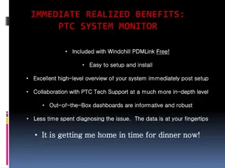 IMMEDIATE REALIZED BENEFITS: PTC SYSTEM MONITOR