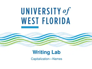 Proper Capitalization Rules for Names & Relationships