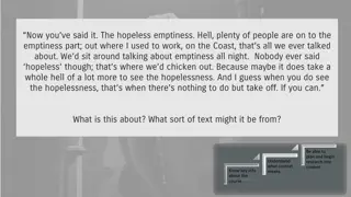 Hopeless Emptiness and Society's Constraints