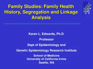 Genetic Epidemiologic Studies and Family Health History