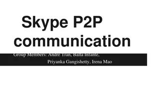 Skype P2P Communication Overview