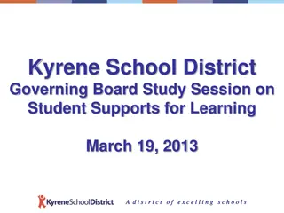 Kyrene School District Governing Board Study Session on Student Supports for Learning