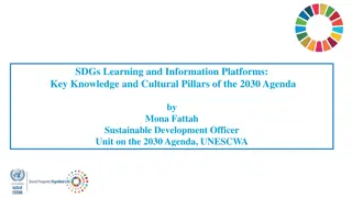 SDGs Learning and Information Platforms: Key Pillars of the 2030 Agenda