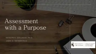 Assessment with a Purpose - Importance and Culture