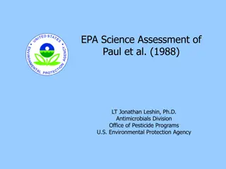 EPA Assessment of Iodine Exposure Risks via Oral Route