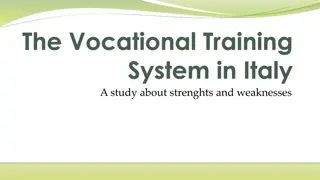 Strengths and Weaknesses of Italian Educational System