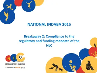 National Indaba 2015: Compliance and Funding Mandate Resolutions