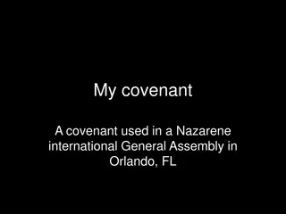 My Covenant at Nazarene International Assembly