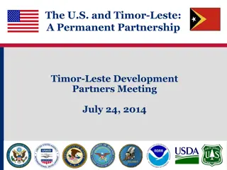 U.S. and Timor-Leste Partnership Development Overview
