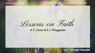 Lessons on Faith in Galatians: Walk in the Spirit