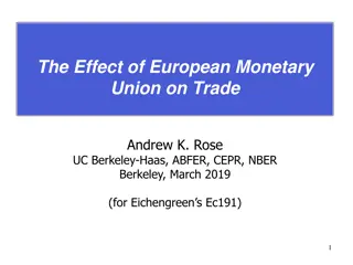 The Effect of European Monetary Union on Trade Analysis