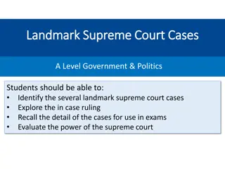 Landmark Supreme Court Cases: Key Rulings in US History