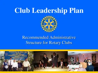 Recommended Administrative Structure for Rotary Clubs