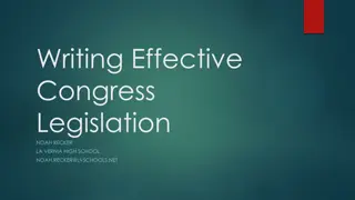 Writing Effective Congress Legislation: Guidelines & Tips