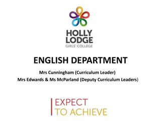 ENGLISH DEPARTMENT