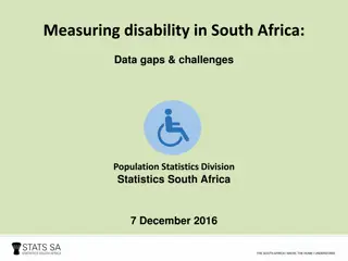 Measuring disability in South Africa: