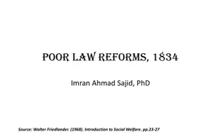 Poor Law Reforms and Social Welfare Overview