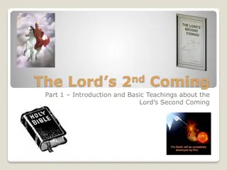 Jesus' Second Coming: Basic Teachings & Pre-Millenialism