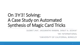 Automated Synthesis of Magic Card Tricks